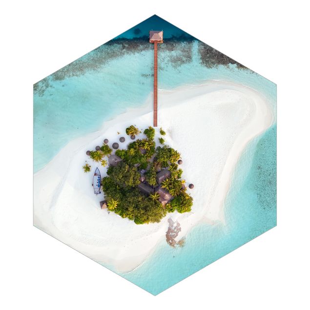 Wandtapete Design Ozeanparadies Malediven