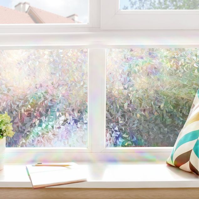3D Fensterfolie Sichtschutzfolie Regenbogen Statische Folie Fenster Sonnenschutz 