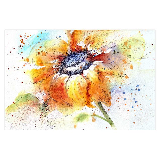 Fototapete Wellness Painted Sunflower