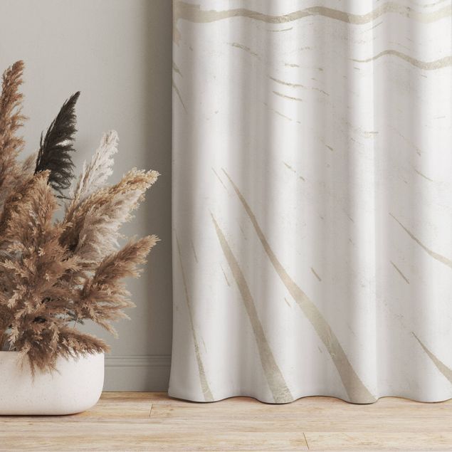 Vorhänge modern Palmenblatt Silhouette auf Leinen