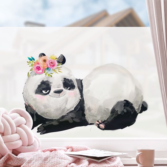 Fensterbild Tiere Panda Brian