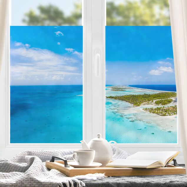Fensterbild Landschaft Paradies auf Erden