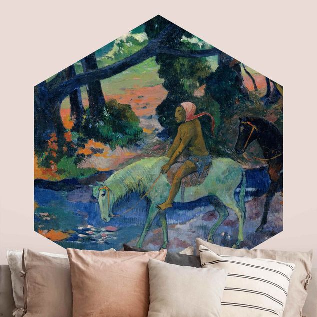 Post Impressionismus Bilder Paul Gauguin - Die Flucht