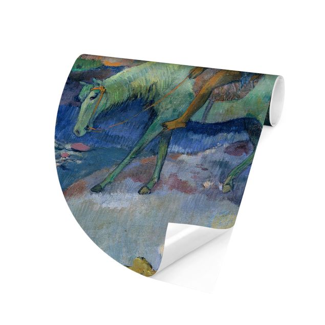Runde Tapete selbstklebend - Paul Gauguin - Die Flucht