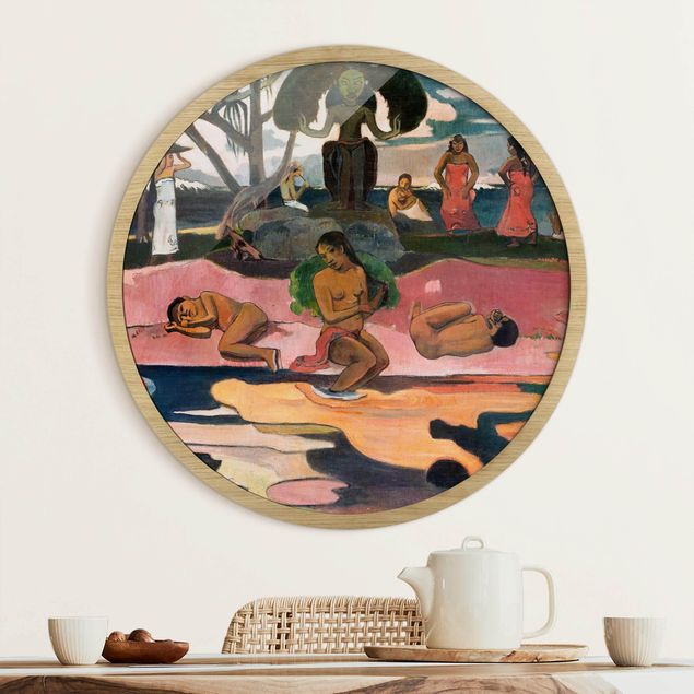 Wandbild rund Paul Gauguin - Gottestag