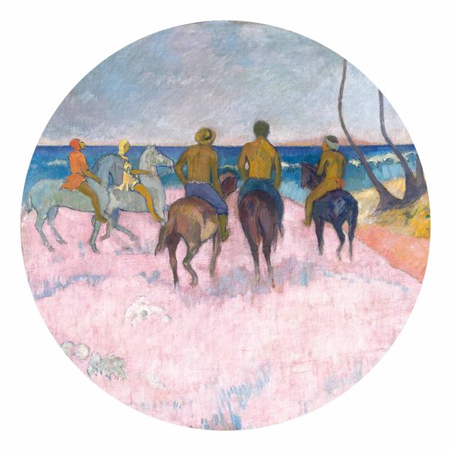 Moderne Tapeten Paul Gauguin - Reiter am Strand
