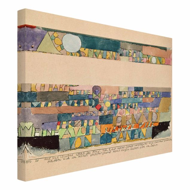 Leinwand Kunstdruck Paul Klee - Der Mond