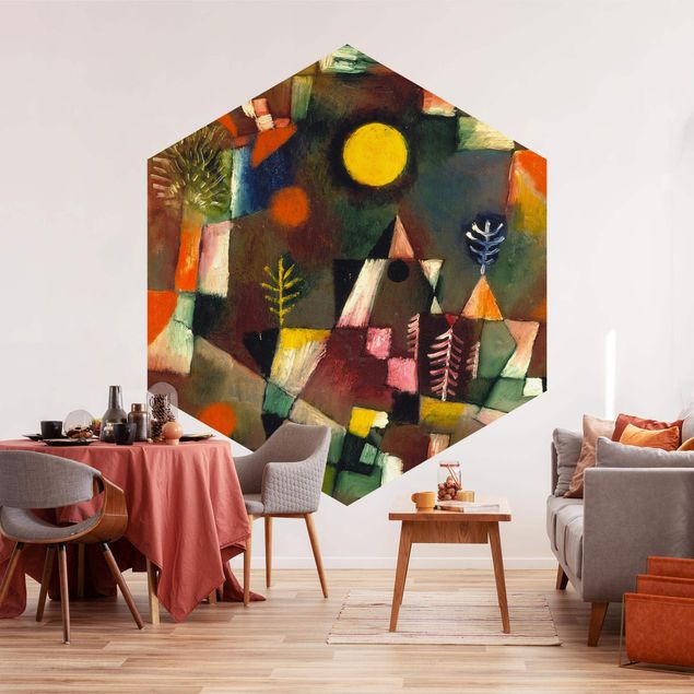 Tapete abstrakt Paul Klee - Der Vollmond