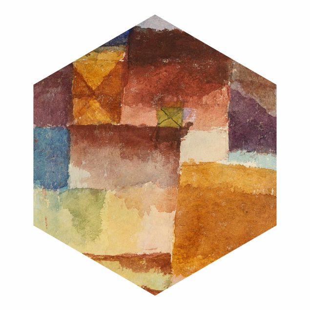 Hexagon Tapete Paul Klee - Einöde