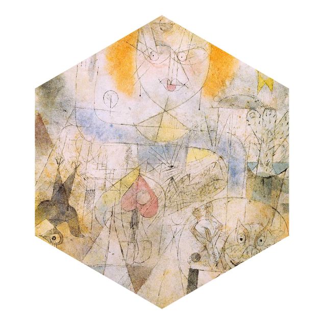Hexagon Tapete Paul Klee - Irma Rossa