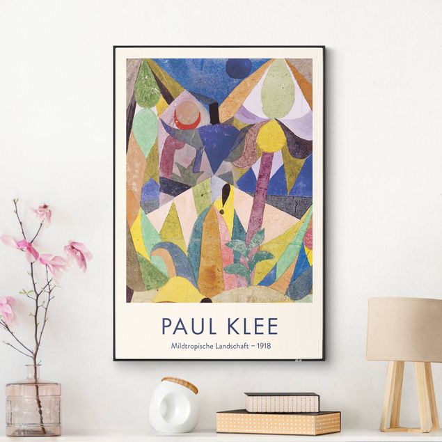 Abstrakte Kunst Bilder Paul Klee - Mildtropische Landschaft - Museumsedition