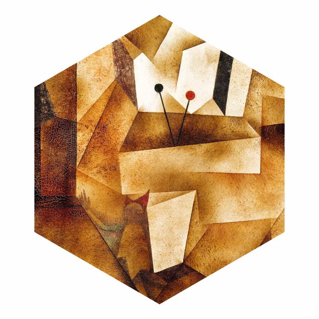 Hexagon Tapete Paul Klee - Paukenorgel