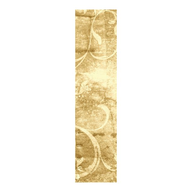 Schiebegardinen Schiene 3-läufig Pergament mit Ornamentik