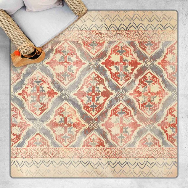 Teppich Perser Persisches Vintage Muster in Indigo II