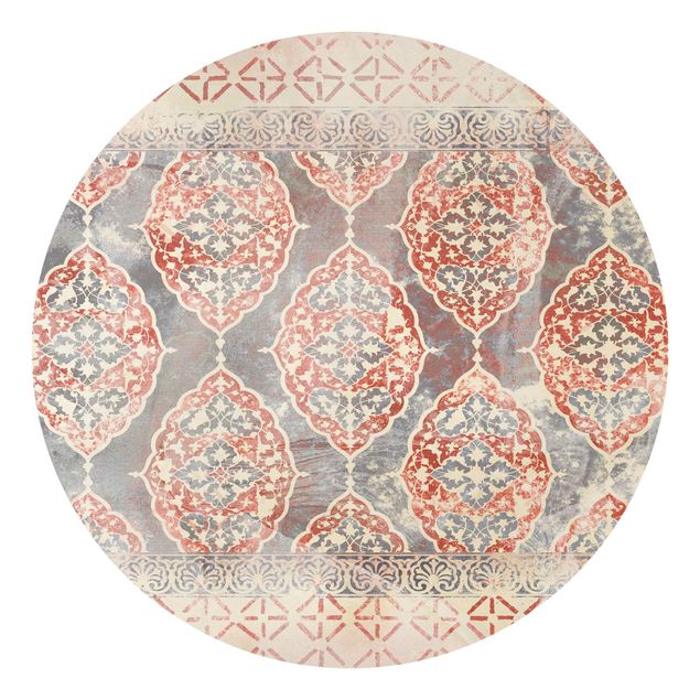 Vintage Tapete Persisches Vintage Muster in Indigo III