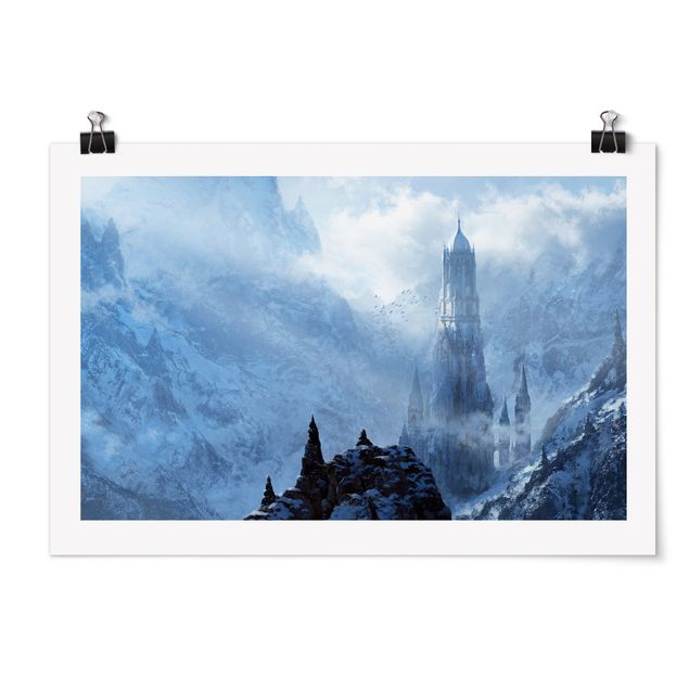 Poster kaufen Phantastisches Schloss im Schnee