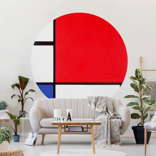 Abstrakte Kunst Bilder Piet Mondrian - Komposition Rot Blau Gelb