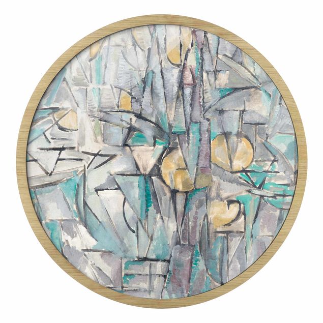 Kunstdrucke mit Rahmen Piet Mondrian - Komposition X