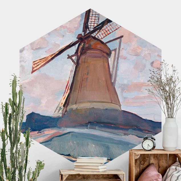 Abstrakte Kunst Bilder Piet Mondrian - Windmühle