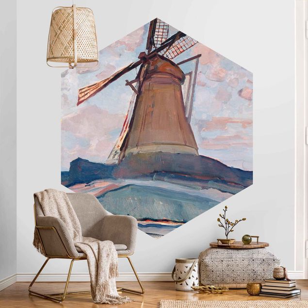 Tapete Piet Mondrian - Windmühle