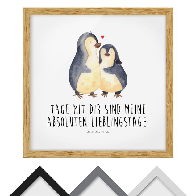 Bilder für die Wand Mr. & Mrs. Panda - Pinguin - Lieblingstage