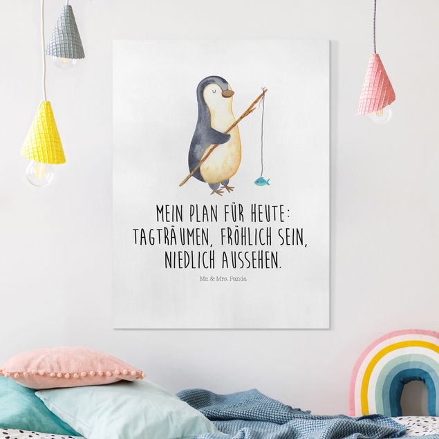 Wandbilder abstrakt Mr. & Mrs. Panda - Pinguin - Tagträumen