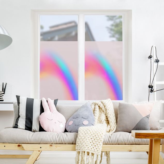 Fensterfolie Wohnzimmer Pinker Farbschwung