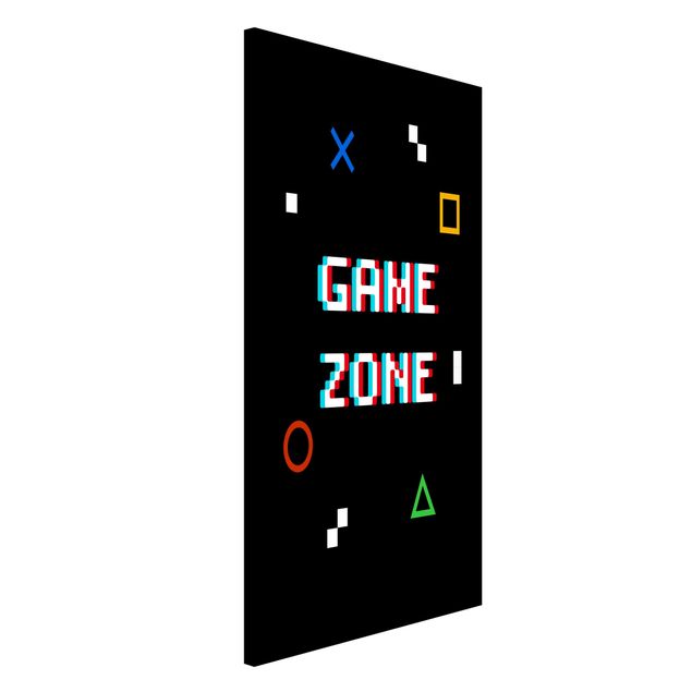Magnettafel Sprüche Pixel Text Game Zone