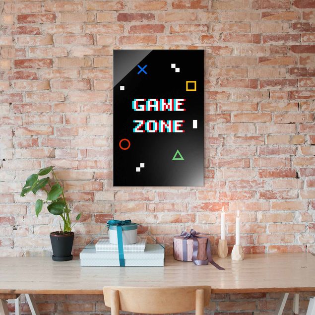 Glasbilder Sprüche Pixel Spruch Game Zone