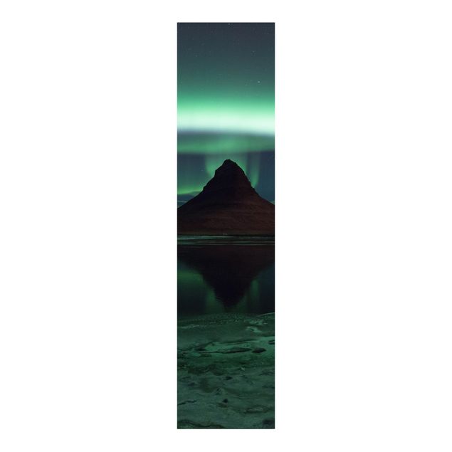 Schiebegardinen 3er Set Polarlicht in Island