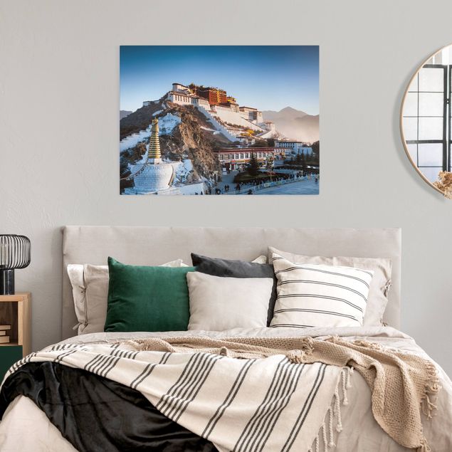 Moderne Leinwandbilder Wohnzimmer Potala Palast in Tibet