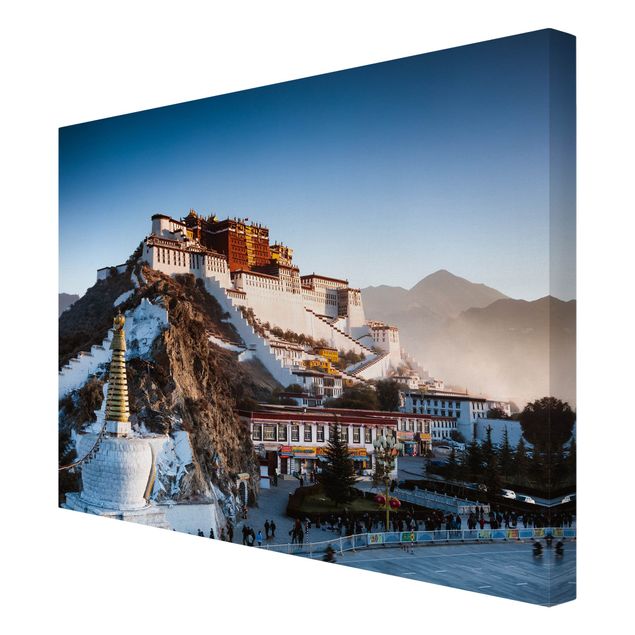 Leinwandbild - Potala Palast in Tibet - Querformat 4:3