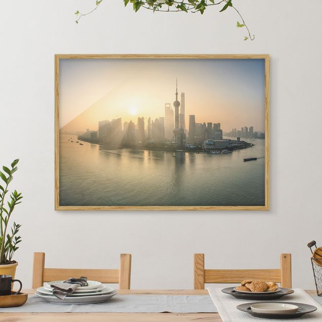 Bilder für die Wand Pudong bei Sonnenaufgang