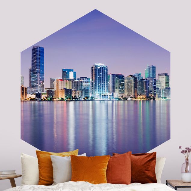 Moderne Tapeten Purple Miami Beach