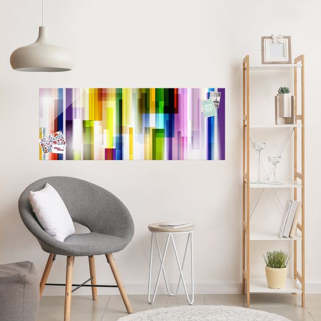 Wandbilder abstrakt Rainbow Cubes