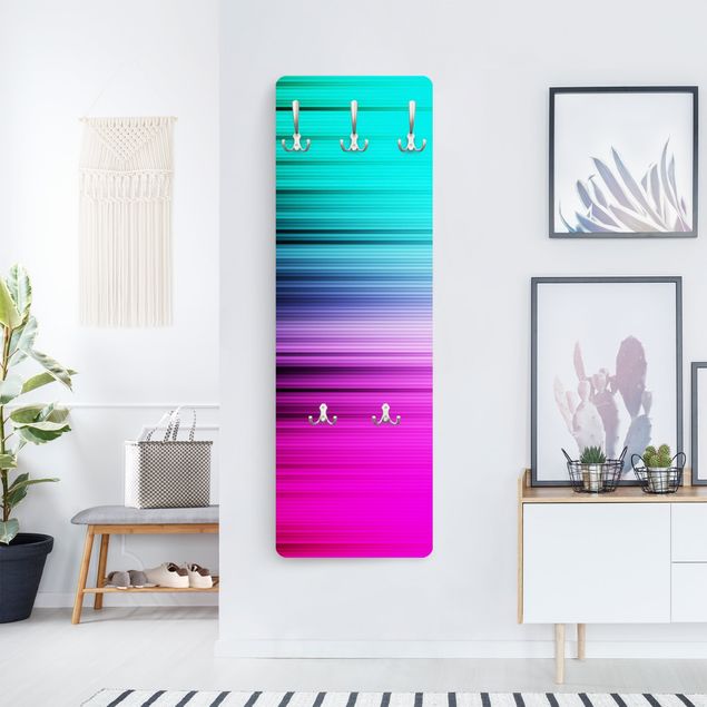 Design Garderobe - Rainbow Display - Blau