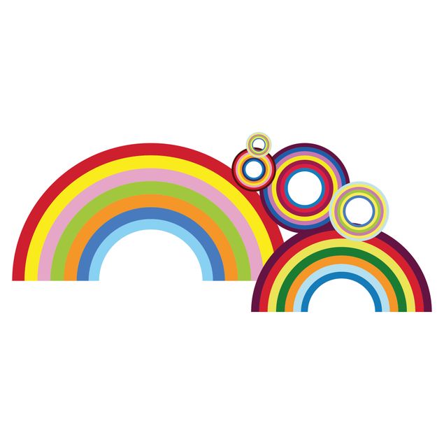 XXL Fensterbilder Rainbow