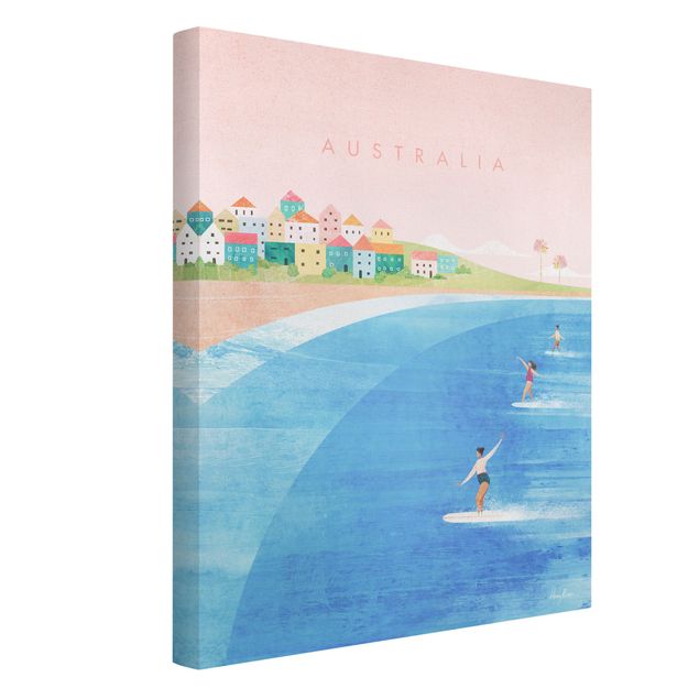 Leinwandbilder Strand und Meer Reiseposter - Australien