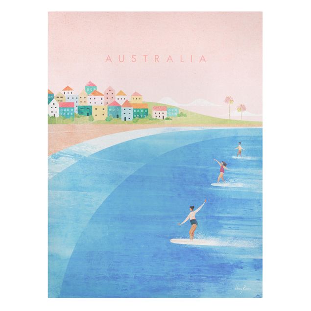 Kunstdrucke auf Leinwand Reiseposter - Australien