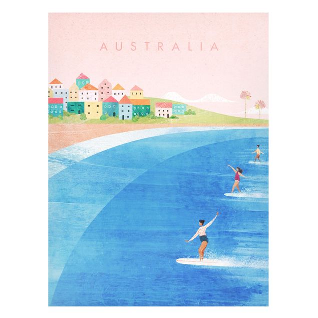 Magnettafel Strand Reiseposter - Australien