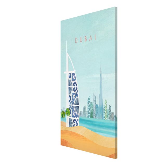 Magnettafel Skyline Reiseposter - Dubai
