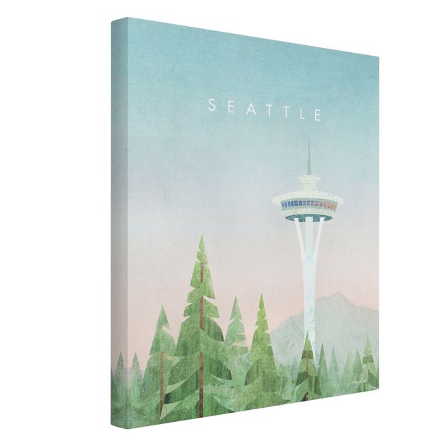Wandbilder Baum Reiseposter - Seattle