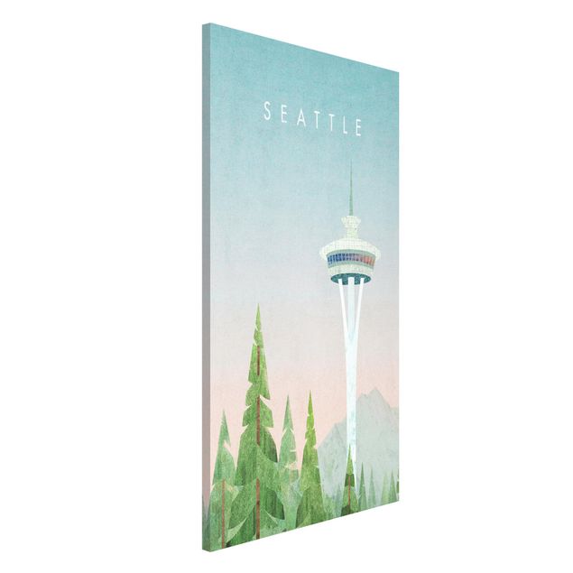 Magnettafel Büro Reiseposter - Seattle