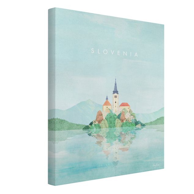 Leinwandbilder Natur Reiseposter - Slowenien