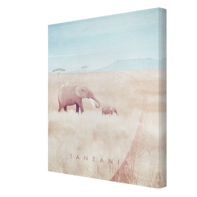 Leinwand Kunstdruck Reiseposter - Tansania