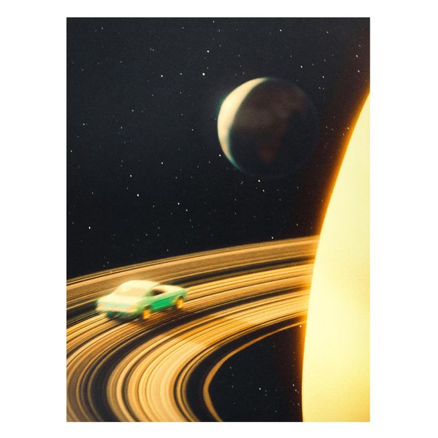 Bilder für die Wand Retro Collage - Saturn Highway