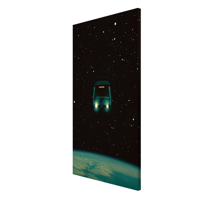 Magnettafel mit Motiv Retro Collage - Space Express