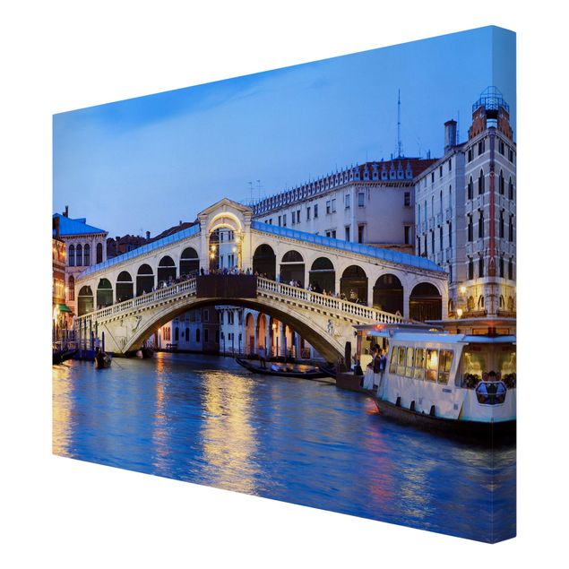 Schöne Leinwandbilder Rialtobrücke in Venedig