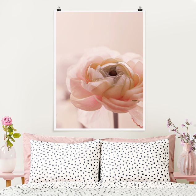 Bilder für die Wand Rosa Blüte im Fokus