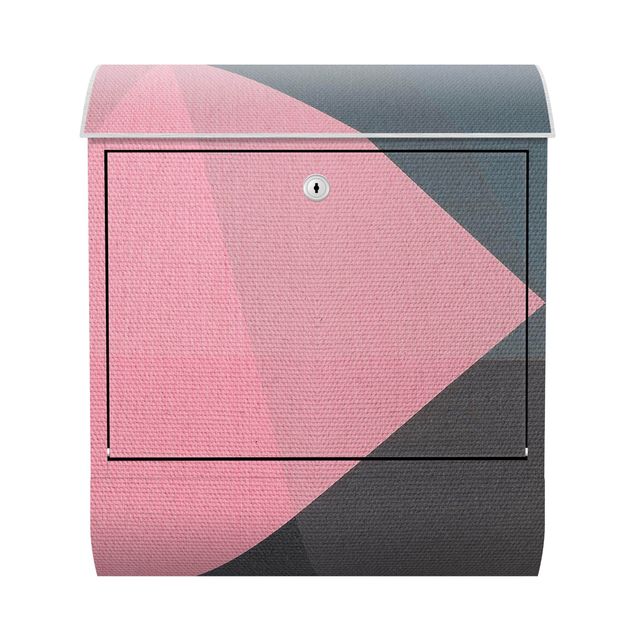 Briefkasten rosa Rosa Transparenz Geometrie